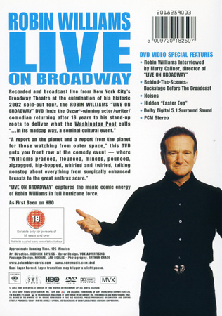 Robin Williams - Live On Broadway (ej svensk text) - 2