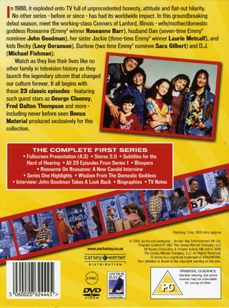 Roseanne - Season 1 (ej svensk text) - 2
