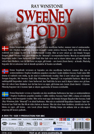 Sweeney Todd (Danskt omslag) - 2