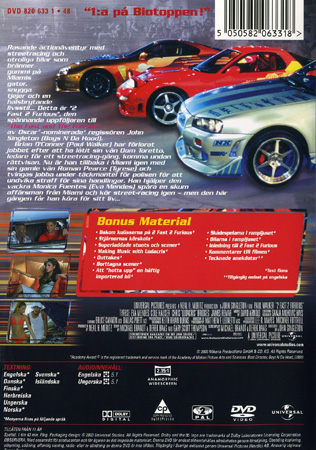 2 Fast 2 Furious (Norskt omslag) - 2