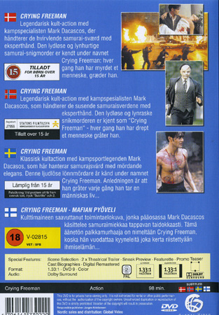 Crying Freeman (Danskt omslag) - 2