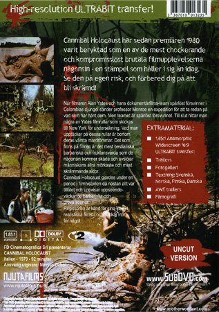 Cannibal Holocaust (Danskt omslag) - 2