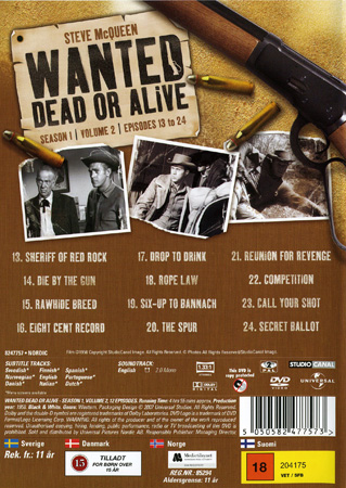 Wanted Dead Or Alive - Säsong 1 Volym 2 - 2