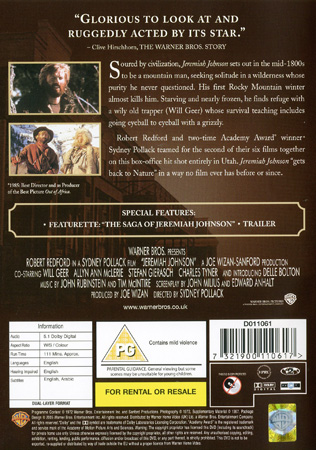Jeremiah Johnson (ej svensk text) - 2