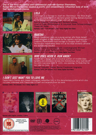 Rainer Werner Fassbinder - Volume 1 (ej svensk text) - 2