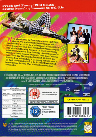 Fresh Prince of Bel-Air - Season 1 (ej svensk text) - 2