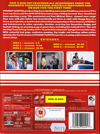 Starsky & Hutch - Season 4 (ej svensk text) - 2