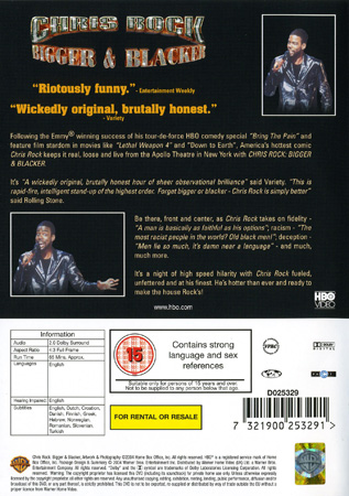 Chris Rock - Bigger & Blacker (ej svensk text) - 2