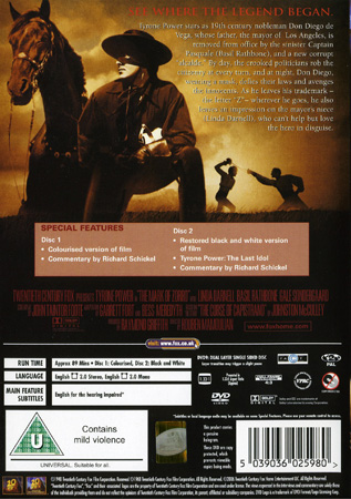 Mark Of Zorro (2-disc) (ej svensk text) - 2