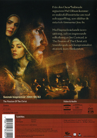 Passion of the Christ (Norskt omslag) - 2
