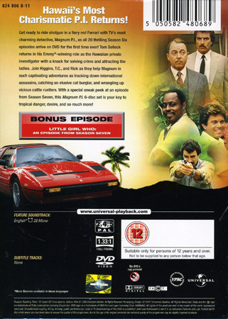 Magnum P.I. - Season 6 (ej svensk text) - 2
