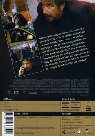 88 Minutes (Norskt omslag) - 2