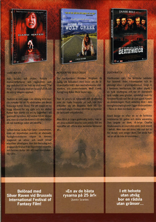 Dark Water / Morden Vid Wolf Creek / Deathwatch - 2