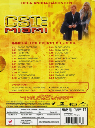 CSI Miami - Säsong 2 - 2