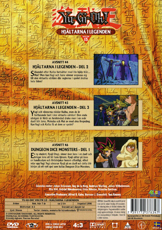 Yu-Gi-Oh! Säsong 1 Volym 15 - Hjältarna I Legenden - 2