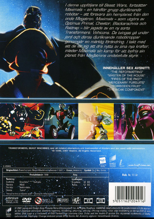 Transformers: Beast Machines - Säsong 1 Volym 1 - 2