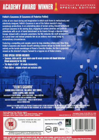 Fellini's Casanova (2-disc) (ej svensk text) - 2
