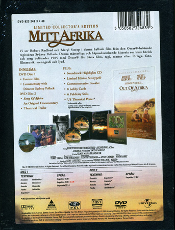 Out of Africa - Limited Collector's Edition - 2