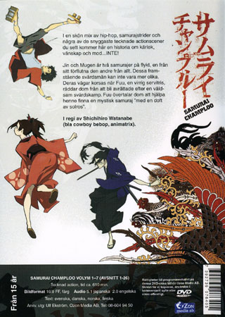 Samurai Champloo - Volym 1-7 - 2