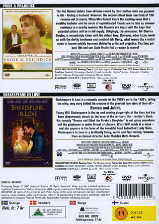 Pride & Prejudice / Shakespeare In Love - 2