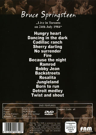 Bruce Springsteen - Live In Toronto 1984 - 2