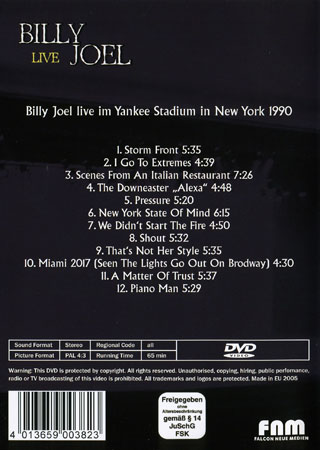 Billy Joel - Live In Yankee Stadium In New York - 2