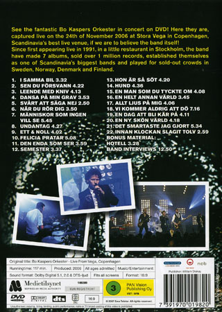 Bo Kaspers Orkester - Live From Vega - 2