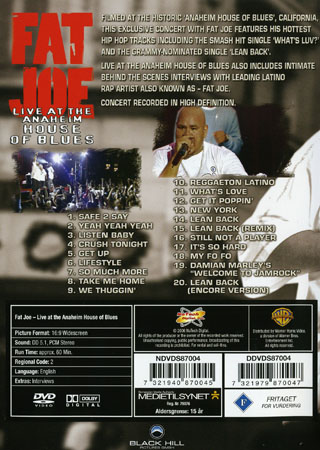Fat Joe - Live At the Anaheim House of Blues - 2