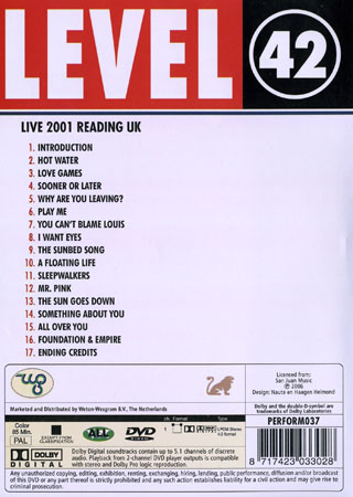 Level 42 - Live 2001 - 2