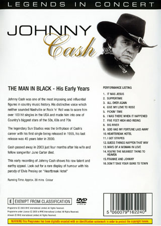 Johnny Cash - The Man In Black His Early Years - 2