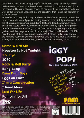 Iggy Pop - Live San Fransisco 1981 - 2