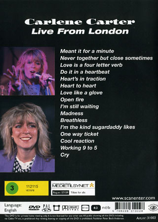 Carlene Carter - Live From London - 2