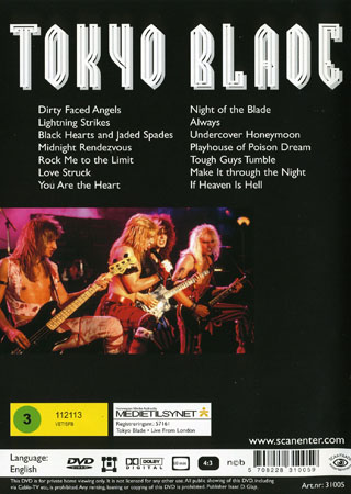 Tokyo Blade - Live From London - 2