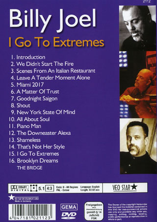 Billy Joel - I Go To Extremes - 2