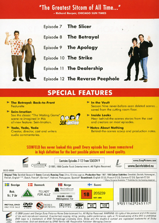 Seinfeld - Säsong 9 Avsnitt 7-12 - 2