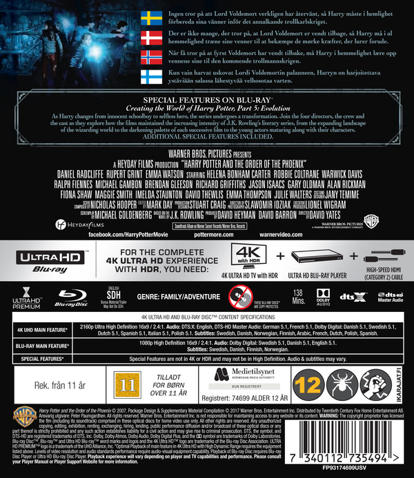 Harry Potter Och Fenixorden (4K Ultra HD + Blu-ray) - 2