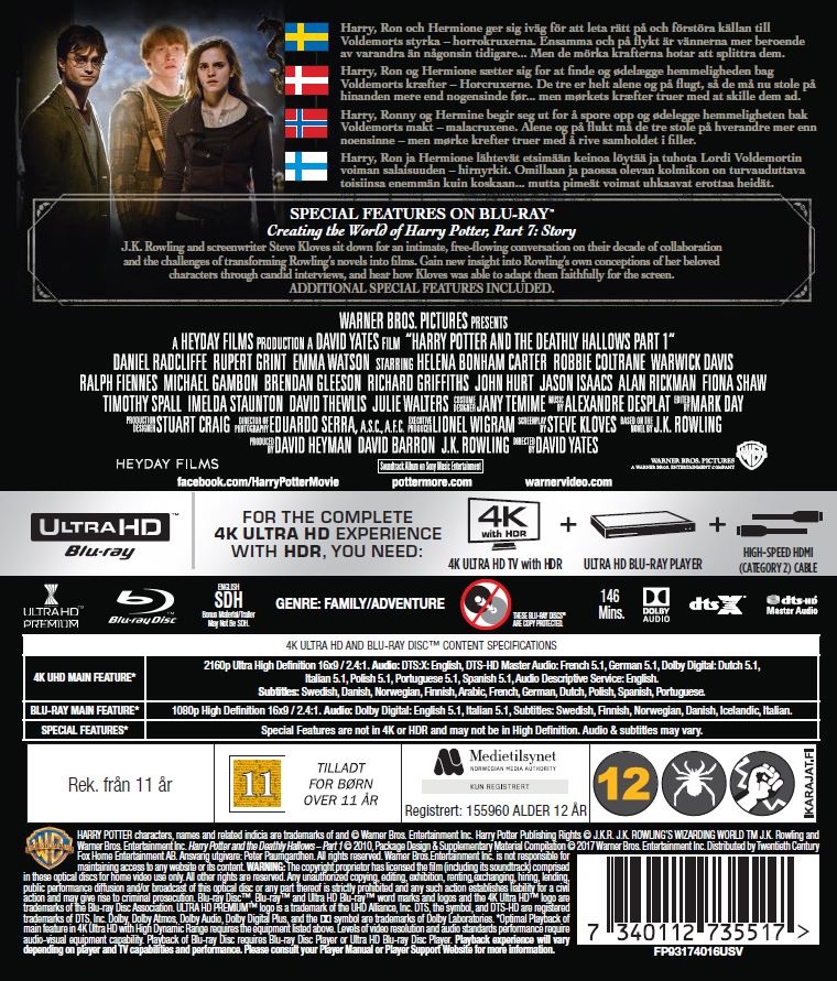 Harry Potter And the Deathly Hallows: Part 1 (4K Ultra HD Blu-ray) - 2
