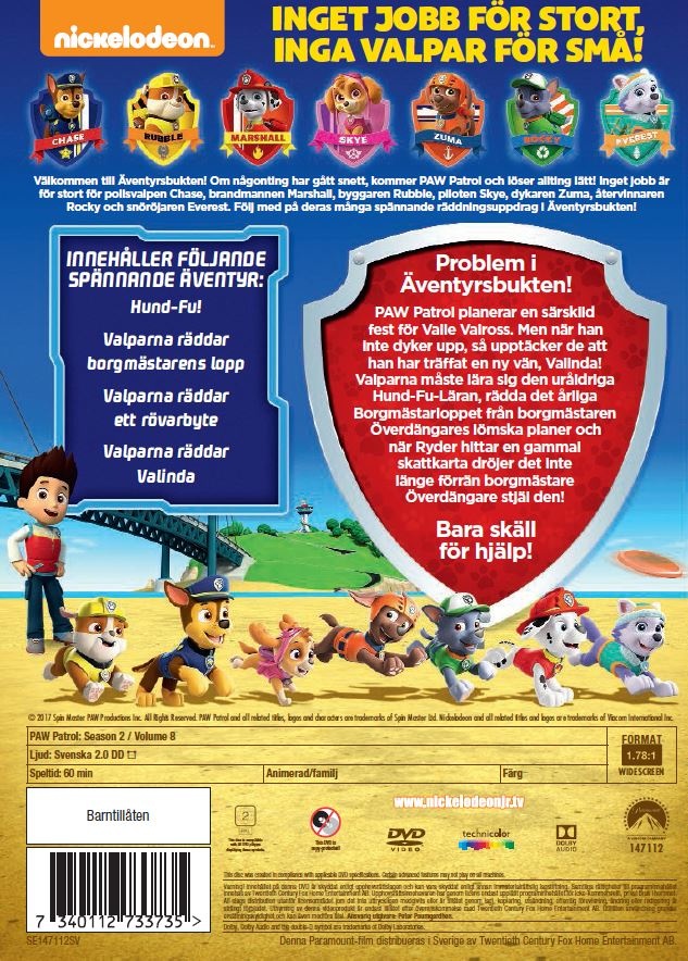 PAW Patrol - Säsong 2 - Volym 8 - 2