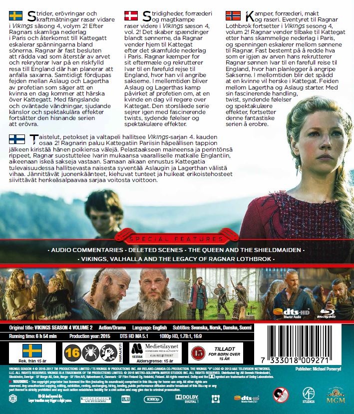 Vikings - Säsong 4 - Volym 2 (Blu-ray) - 2