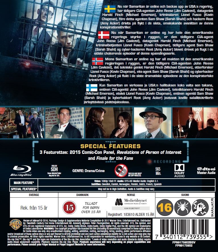 Person of Interest - Säsong 5 (Blu-ray) - 2