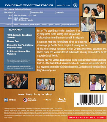 Grey's Anatomy - Säsong 5 (Blu-ray) - 2
