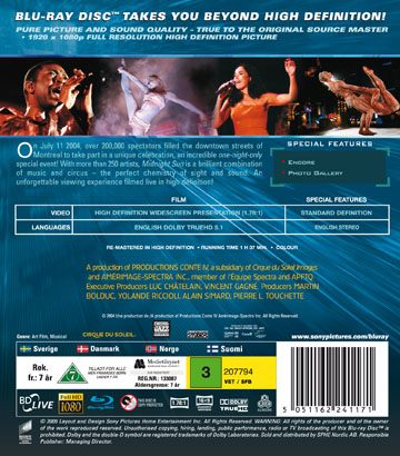 Cirque Du Soleil - Midnight Sun (Blu-ray) - 2