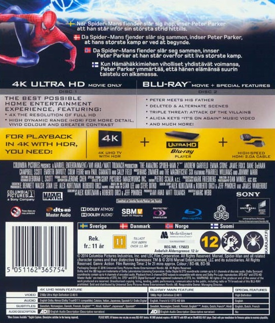 Amazing Spider-Man 2 (4K Ultra HD + Blu-ray) - 2