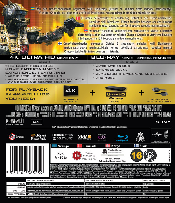 Chappie (4K Ultra HD + Blu-ray) - 2