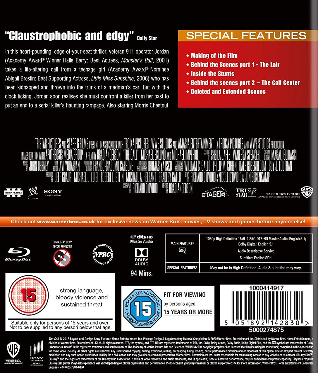 The Call (2013) (ej svensk text) (Blu-ray) - 2