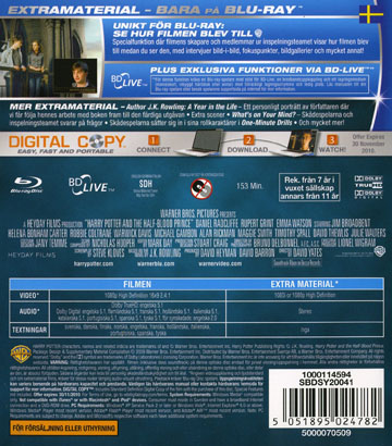 Harry Potter Och Halvblods prinsen (2-disc) (Blu-ray) - 2