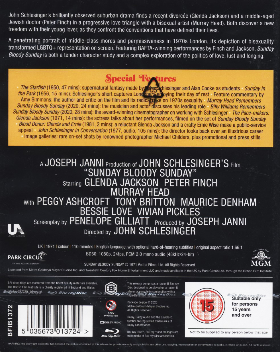 Sunday Bloody Sunday (ej svensk text) (Blu-ray) - 2