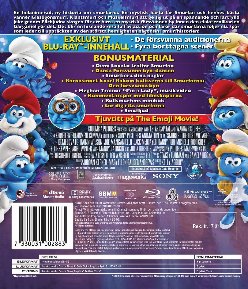 Smurfarna - Den Försvunna Byn (Blu-ray) - 2