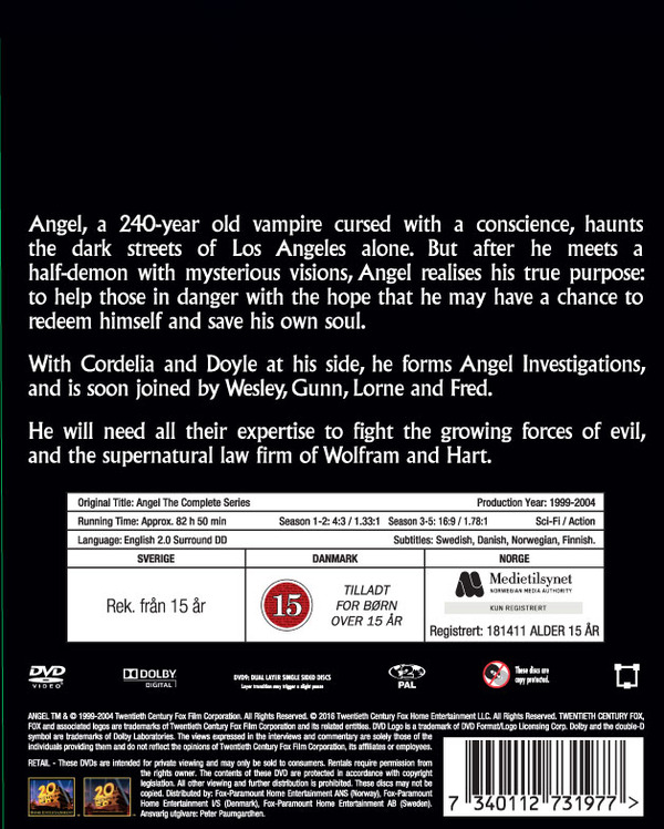 Angel - Hela Serien (30-disc) - 2