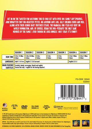 Family Guy - Säsong 1-7 (19-disc) - 2